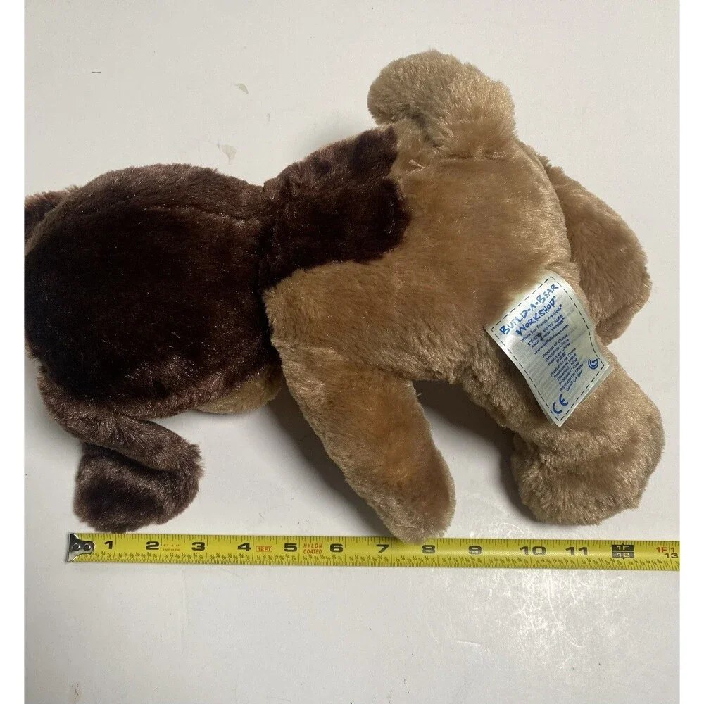Build a Bear Puppy Dog Dark and Light Brown BAB Black Nose and Eyes 11 Inch